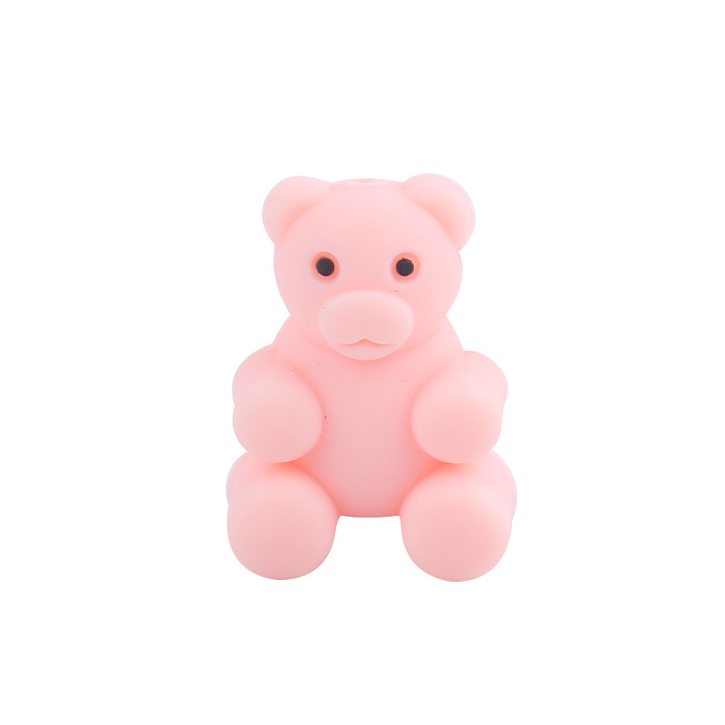 Productos creativos para bebés DIY animación osos de silicona joyería para bebés pezón cadena de dientes molares accesorios de pulsera de goma de diente