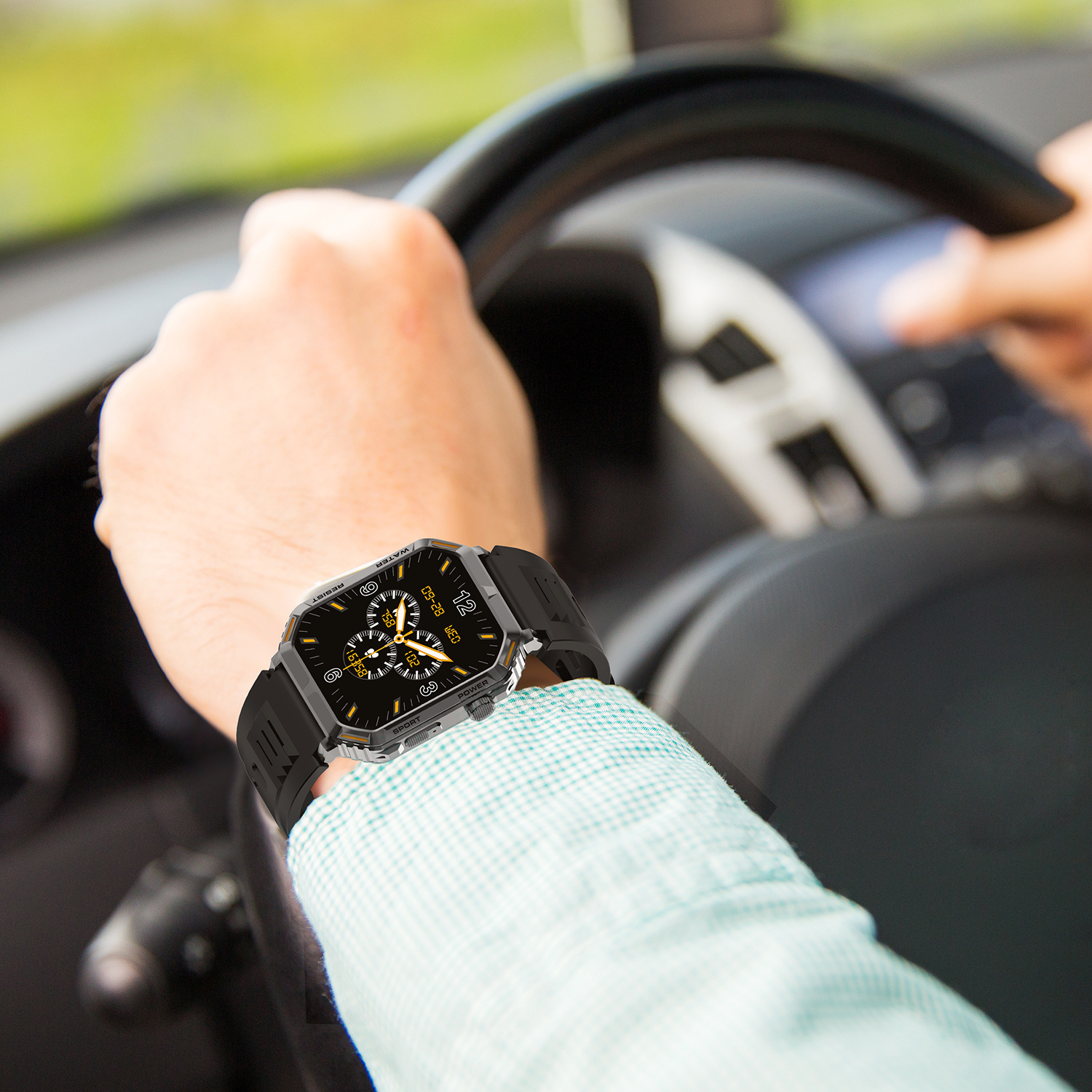 G106 Smartwatch 1,96 Zoll Outdoor Tri-Wind Motion Bluetooth_voghion.com