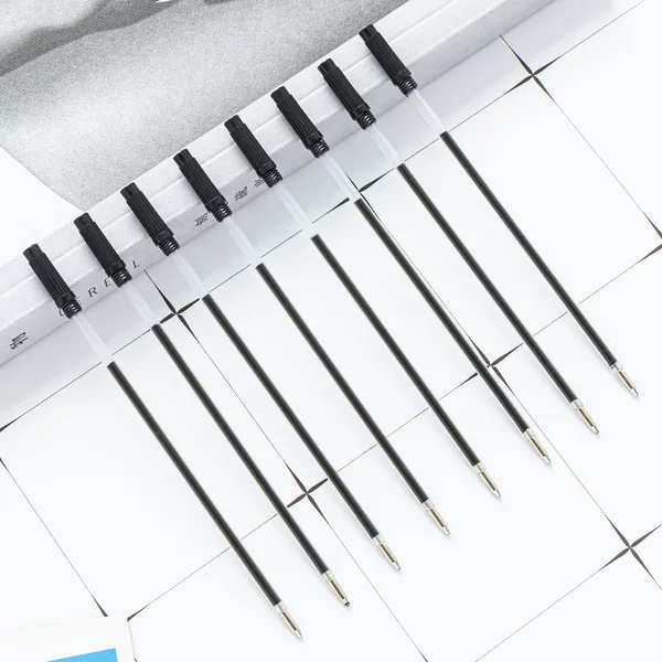 Factory wholesale Koshi plastic refill writing smooth bullet 1.0mm ballpoint pen replacement plastic refill