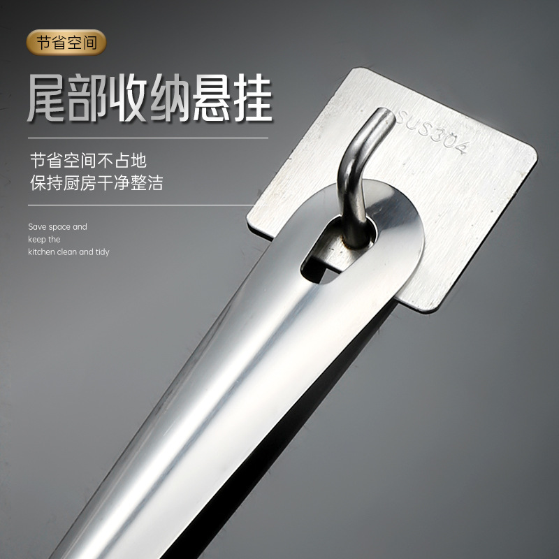 Cuchara de ducha de acero inoxidable Cuchara de aceite Cuchara de boca torcida Cuchara de pico de pato Cuchara especial para sopa Cuchara de salsa de restaurante Cuchara de salsa de ajo