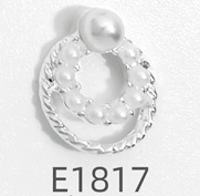 2024 nueva cabeza beige aleación rhinestone joyería de uñas mezclado lote pintura al óleo arco diamante anillo decoración de uñas al por mayor