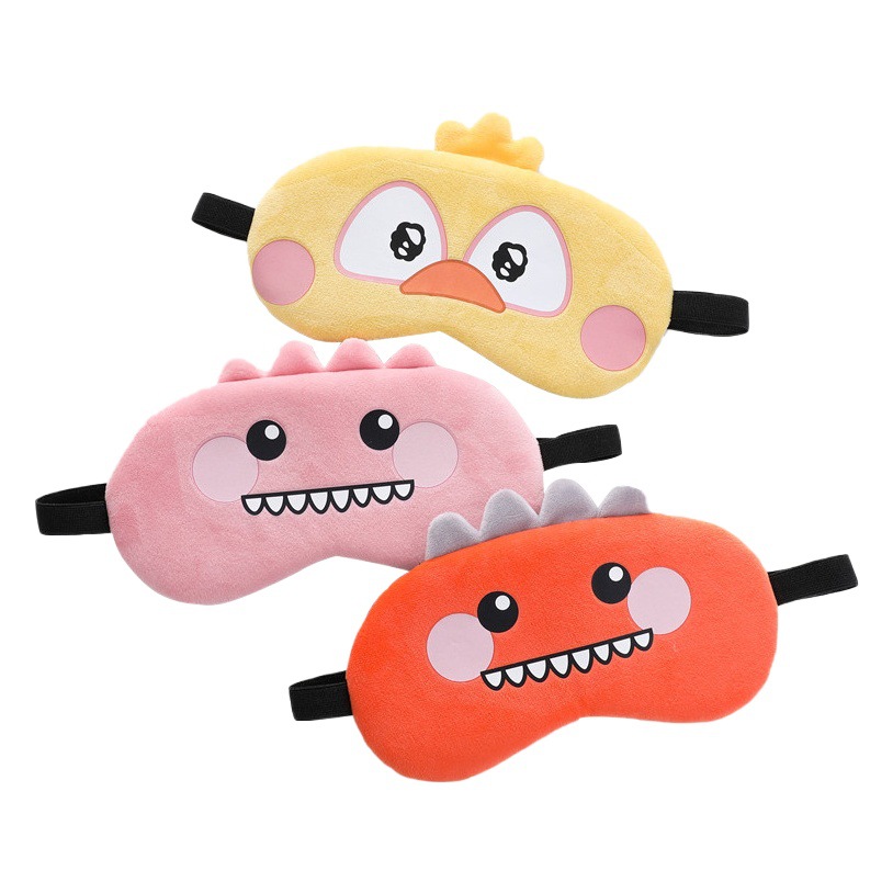 Hombres y Mujeres paquete de hielo siesta sombreado máscara de ojo de hielo Nuevo lindo dormir máscara de ojo gato de dibujos animados dinosaurio pollo