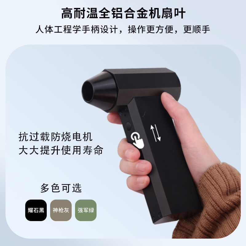 ワイヤレス暴力ファン屋外ポータブルハンドヘルド 13 万回転高速ブラシレスファンブローと吸引統合ヘアドライヤーカスタマイズ|undefined