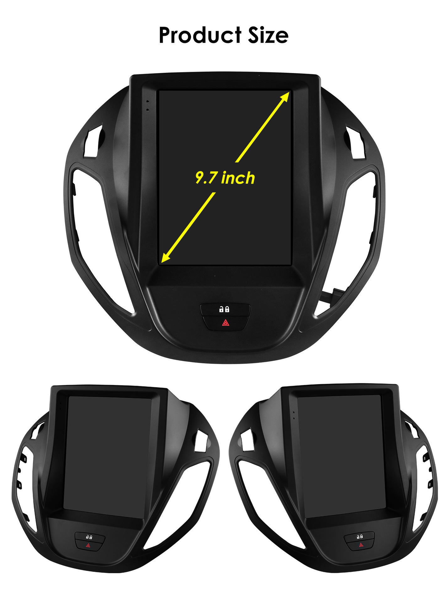 Suitable for 13-21 Models of Ford Tourneo, Vertical Screen Android 9.7inch Car Gps Navigation