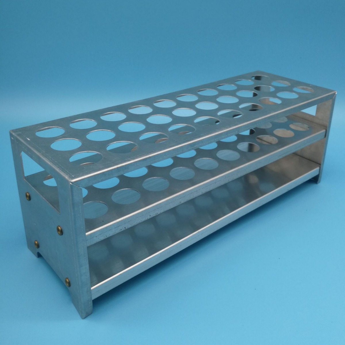 铝制试管架30孔40孔50孔铝离心管架不锈钢耐高温实验室专用