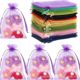 Organza plain yarn bag/gift packaging bag/jewelry gift packaging bag drawstring drawstring pocket candy color