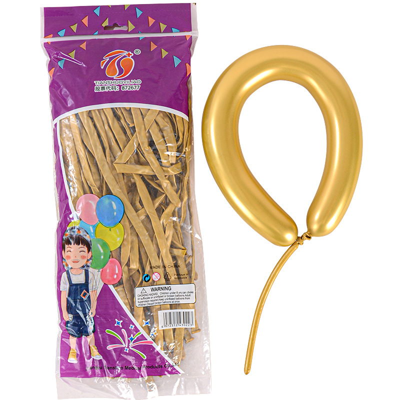 Globos largos en tira 260 globos mágicos 1.8g decoración para fiestas de cumpleaños infantiles globos largos metálicos color macarrón