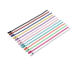 Diyアクセサリ材料11cm金属波子チェーンビーズチェーンペンダントカラービーズチェーンキーチェーンアクセサリー