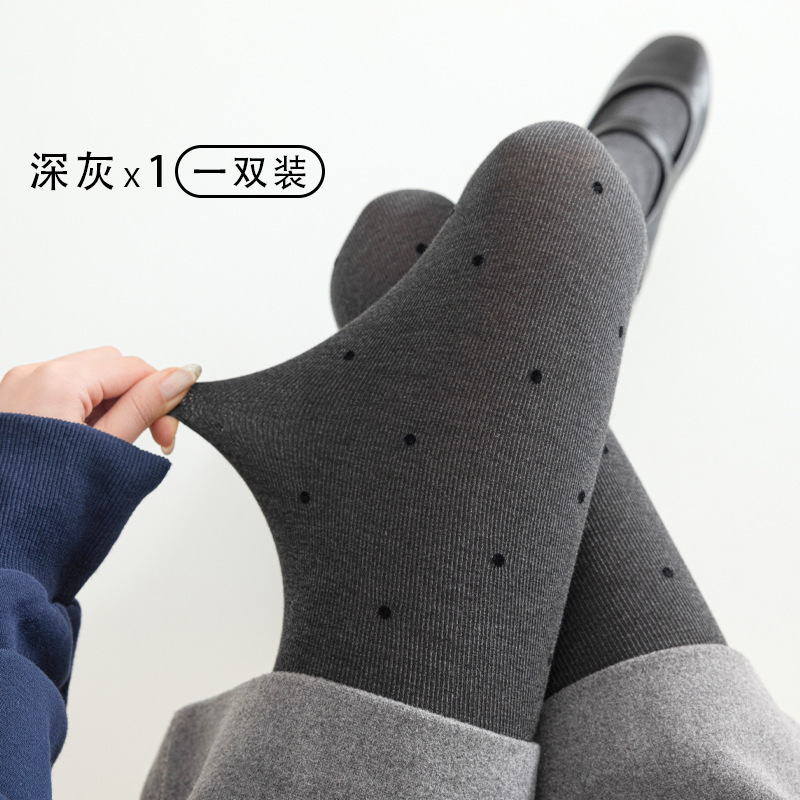 竖纹棉复古波点灰色打底裤女秋冬加绒外穿连裤袜弹力显瘦2025新款|undefined