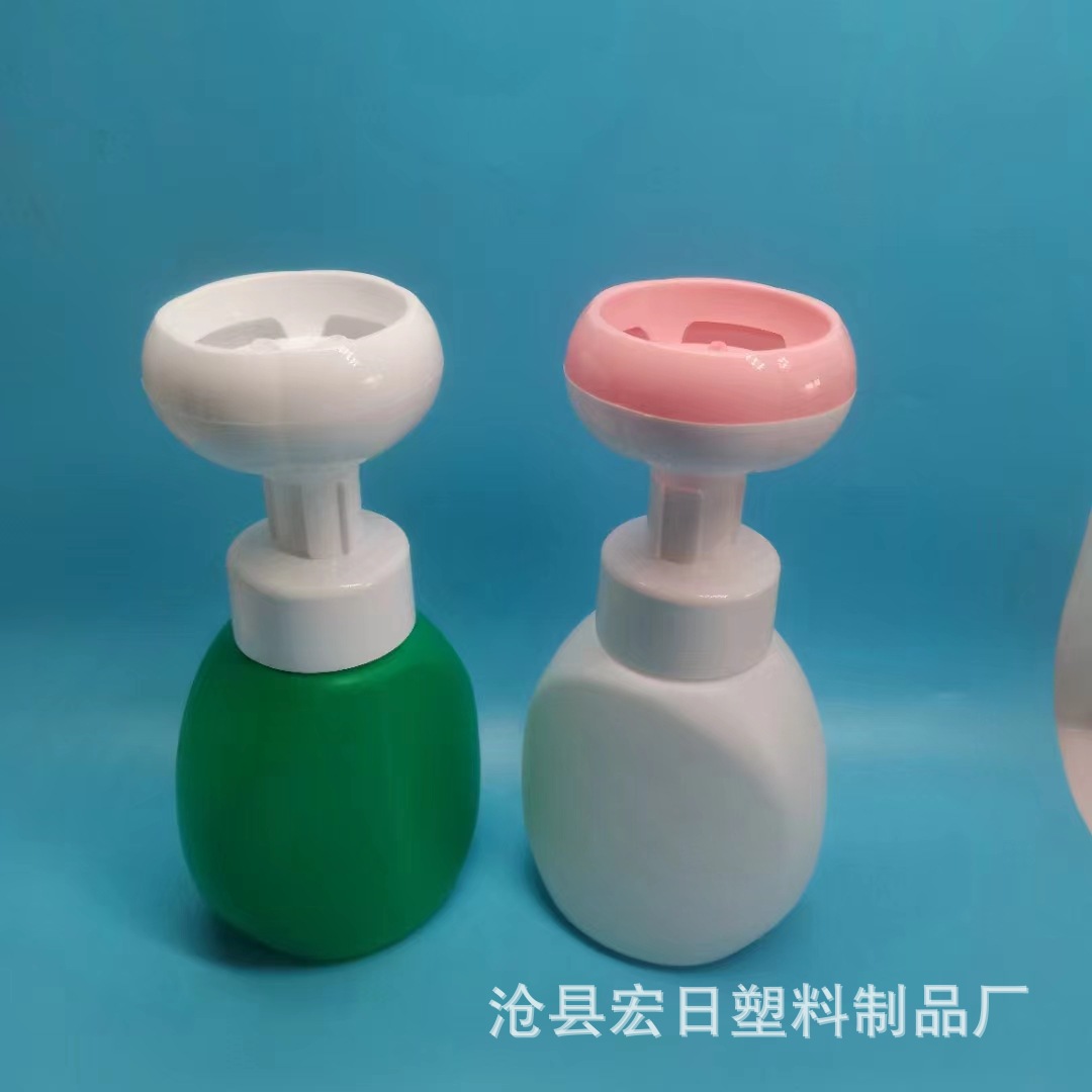 厂家生产pe塑料瓶慕斯起泡瓶300ml按压式泡沫洗手液瓶