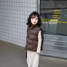 冬季新款儿童韩版棉马甲男童女童宝宝防水夹克婴幼儿保暖棉服背心