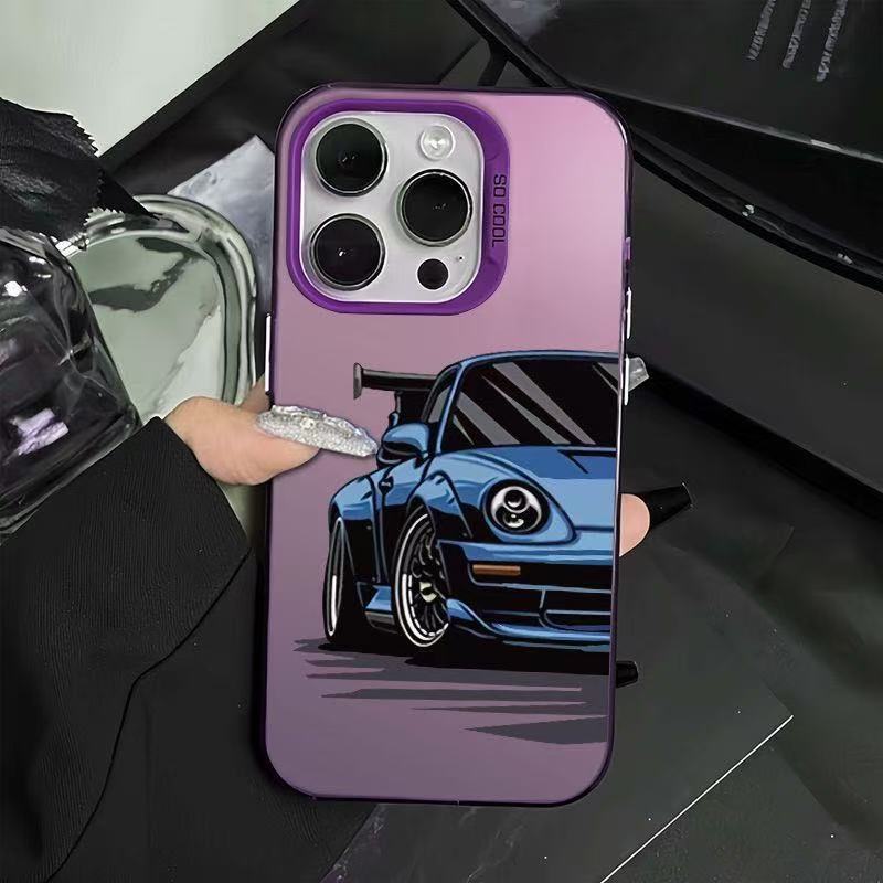 Nuevo coche deportivo de anime para iPhone 16 funda para teléfono móvil Apple 15promax/14 transfronterizo 13pro12 Europa y América
