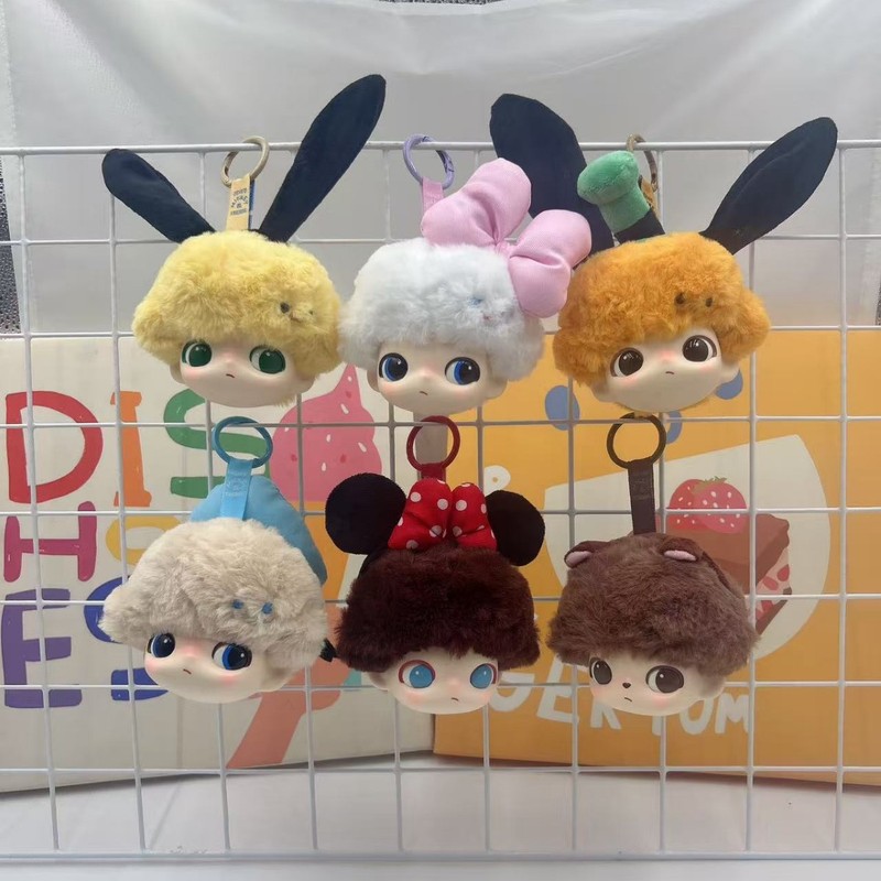 新製品 DIMOMO 小頭シリーズビニールぬいぐるみキーホルダー女の子かわいいバッグペンダント車のキーチェーンバッチ|undefined