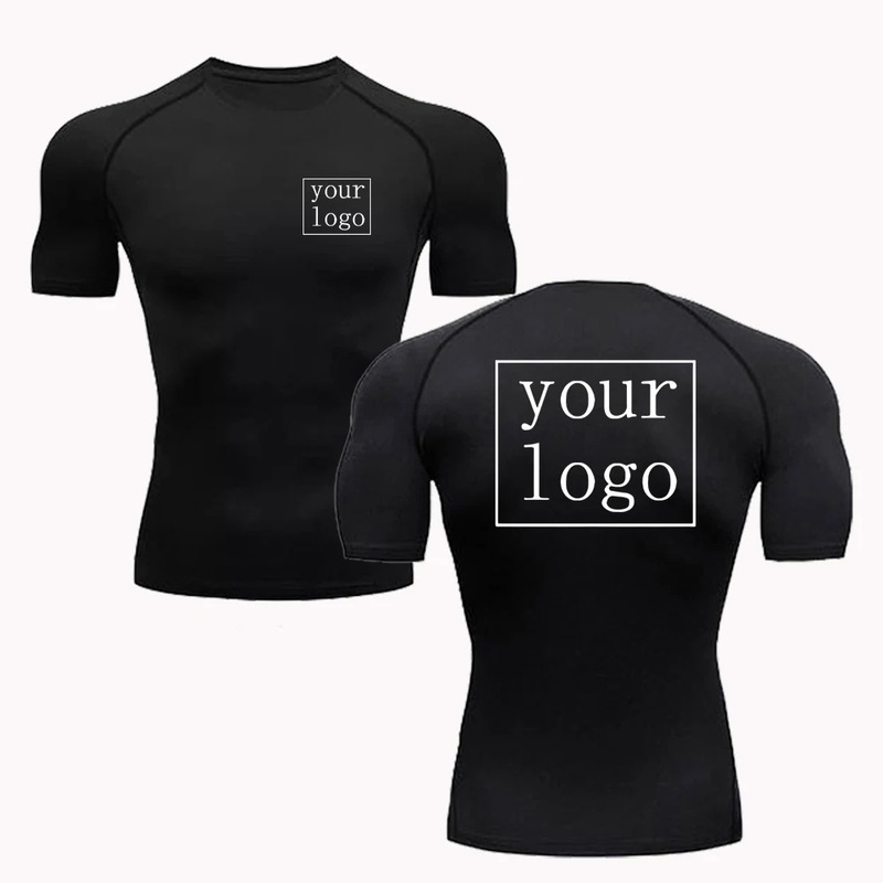 New Dy Compression T-Shirt Your Design Logo Top Men Women Printed Original Design T-Shirt Jogging Workout