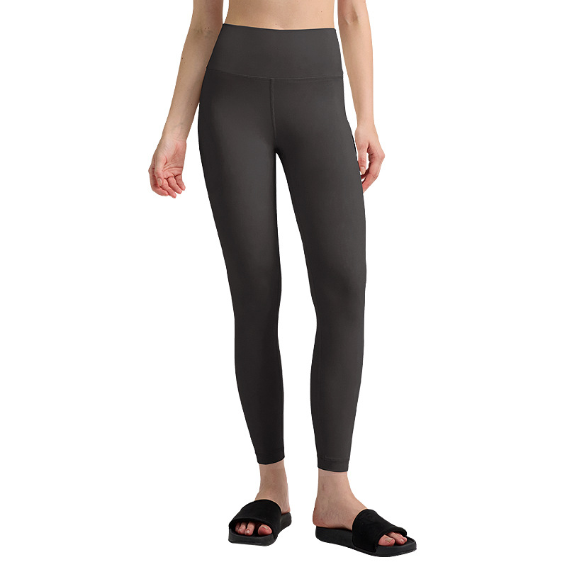 Pantalones de cintura alta pelú de mujer desnudos respirables y rápidos secos pantalones de entrenamiento de mel melonía de caderas abrasivas pantalones deportivos 25 "