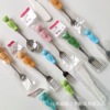 Cute dessert fruit fork stainless steel for ice cream, coffee mixing stick, spoon, Birthday gift, wholesale