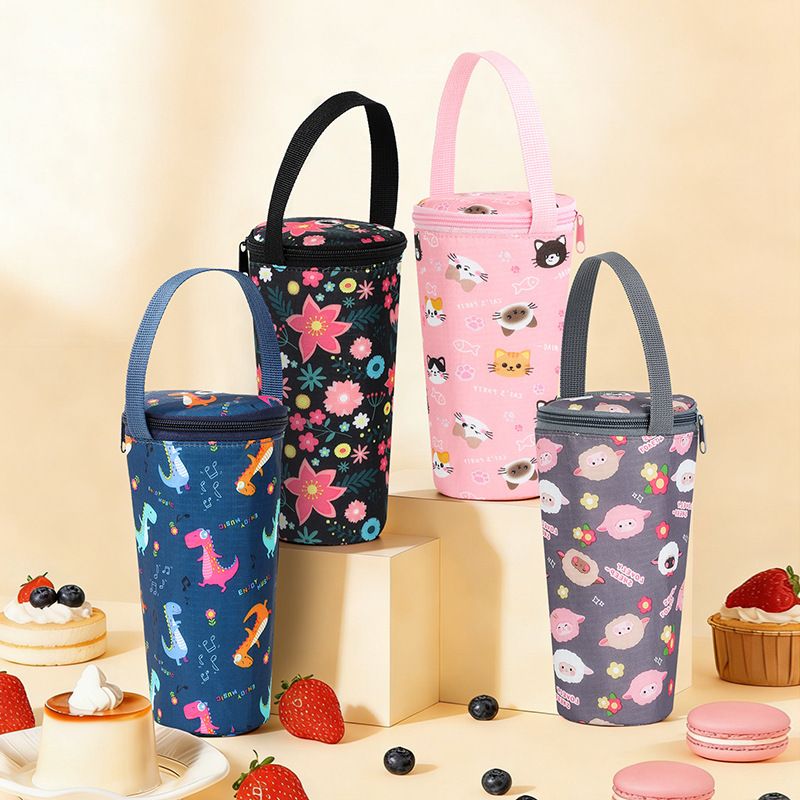 New Style Portable Office Thermos Cup Bag, Leak-Proof Cup Bag, Milk Tea Cup Cover, Portable Thermos and Fresh-Keeping Cup Cover
