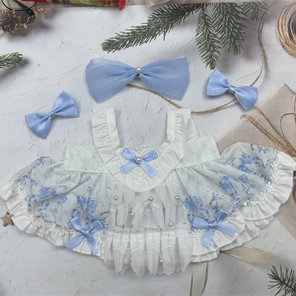 Muñeca de algodón spot 10cm 20cm 40cm de alto valor facial vestido de princesa adorable vestido para el fabricante al por mayor