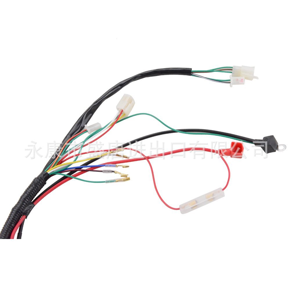Complete Electrical Wiring Harness Rectifier Cdi Solenoid Valve Spark Plug Suitable for 50Cc-125Cc Atv Power Supply