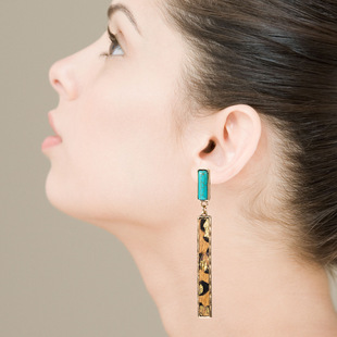 Fashion Creative New Multi-layer Pu Leather Cactus Shape Bohemian Trend Earrings display picture 18