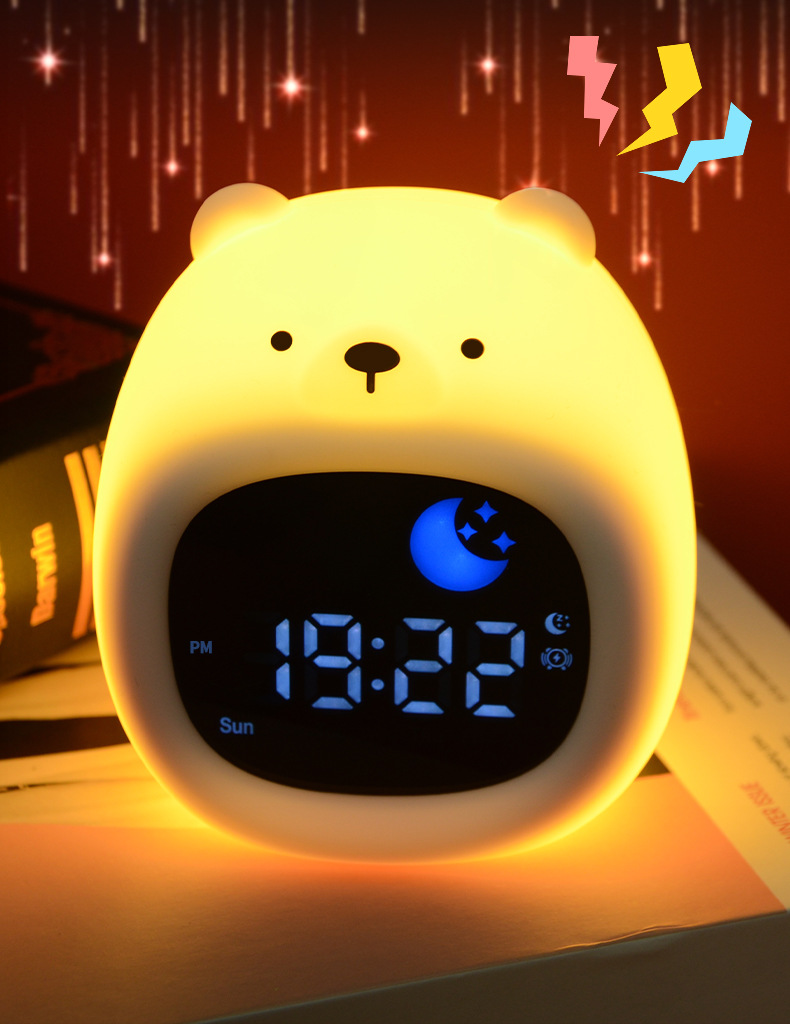 Nueva forma de animal, palmaditas, descompresión, cambio de color, luz nocturna, luz auxiliar para dormir, luz de despertador de regalo transfronteriza