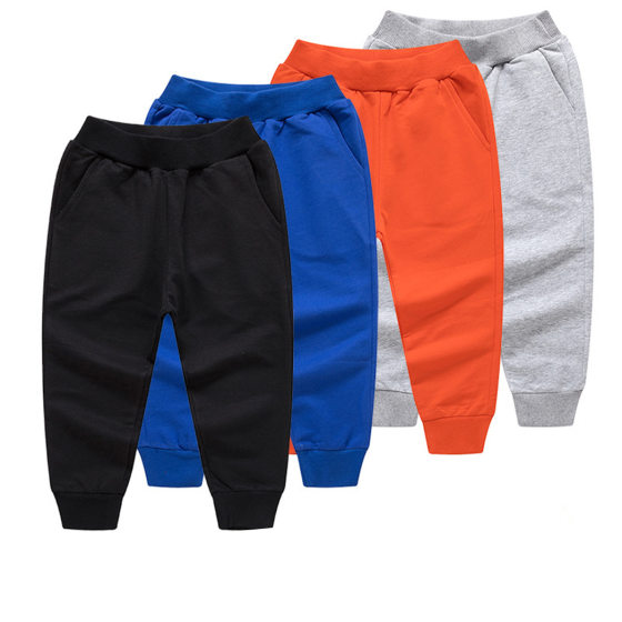 New boys spring and autumn children's pants Korean version of cotton pants girls casual pants fashion children's clothing a generation of hair