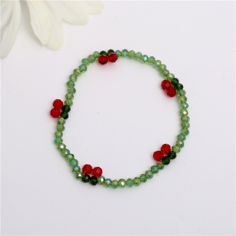 F002 绿色樱桃手链 2022.08.21.