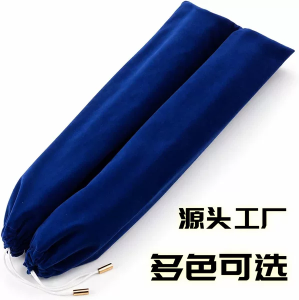 Velvet mahjong ruler storage bag, long strip ruler storage drawstring bag, board game mahjong accessory storage bag, in stock for immediate delivery