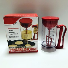 Internet-famous crepe and fruit pancake batter dispenser, handheld pouring cup—ideal for commercial and home use, perfect for mixing batter and creating those delicious crepes!