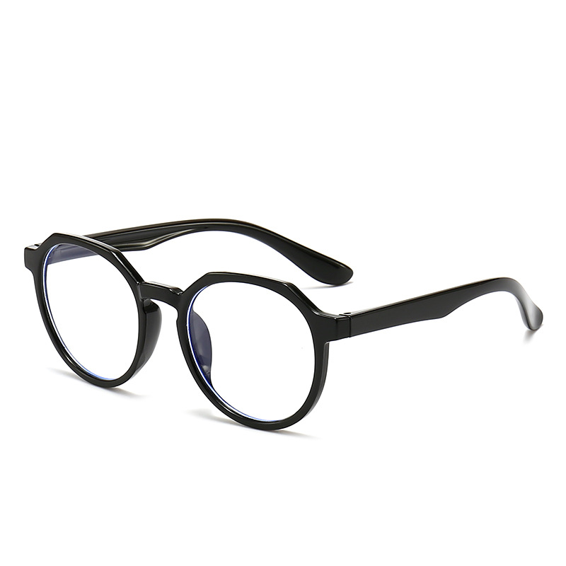 Anti-blue light silicone flat lens 2024 new men's and women's children's myopia lens frame computer mobile phone eye protection glasses