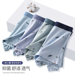 New Instagram-style printed men's underwear 3DU convex student pure cotton straight-leg pants Cotton boy's underwear wholesale