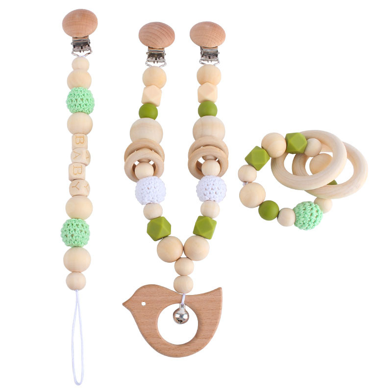 DIY juguete sonajero cuna cochecito coche adornos bebé chupete cadena teether palo Amazon nuevo