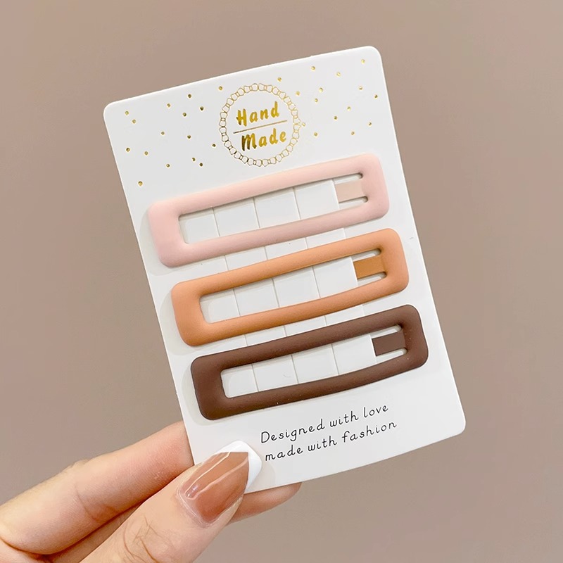 Clip de flequillo de color café con leche, pinza para el cabello estrella, prensa, accesorios para el cabello para mujer 2025, accesorios para el cabello, clips para cabello roto, clips laterales, clips bb