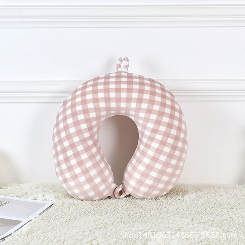 Almohada en Forma de U al por Mayor con Logotipo Personalizable, Almohada para Siesta, Almohada de Viaje para Coche, Almohada de Descanso para Avión, Almohada para Dormir de Lado