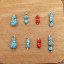 diy��Ʒ���6mm/10mm�ǿ���������ʯ���Ͻ���鵥��˫��˫���鴮