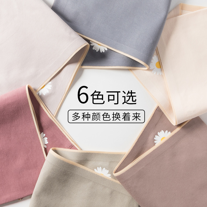 Nuevo estilo cómodo y transpirable calzoncillos de mujer de una pieza Little Daisy, agradable para la piel, suave, cintura media, entrepierna de algodón, ropa interior de mujer