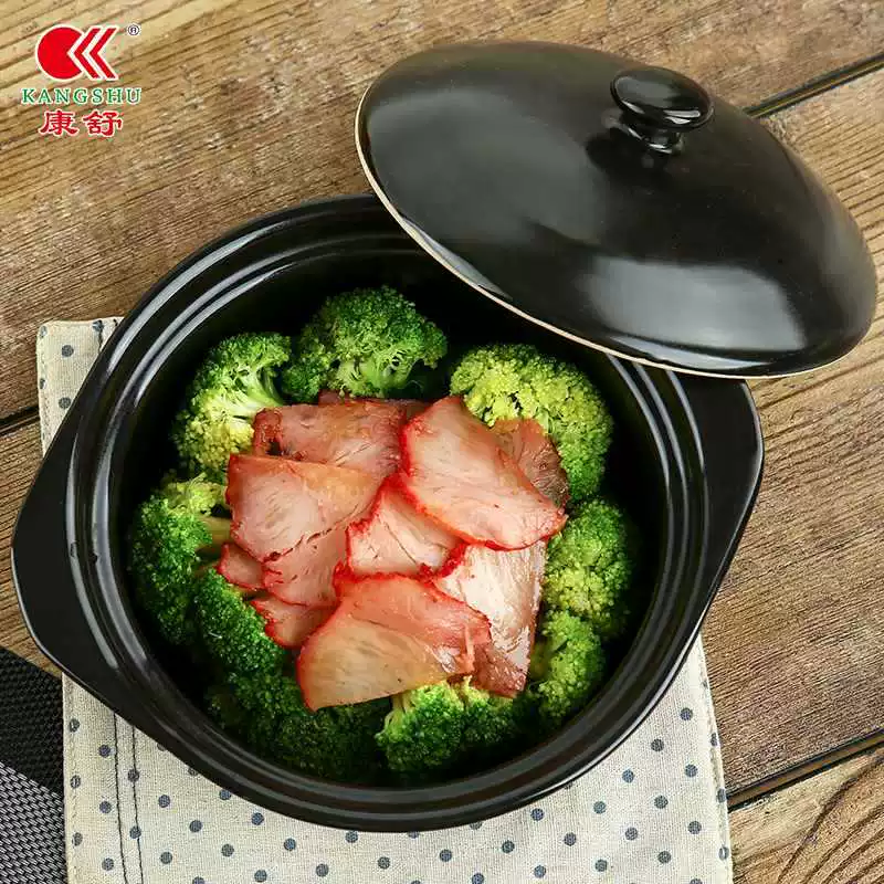 Kangshu High -temperature casserole large -capacity ceramic pot porridge boiled porridge pot, clear fire straight boiled soup pot, house stew cooker soup, sand pot