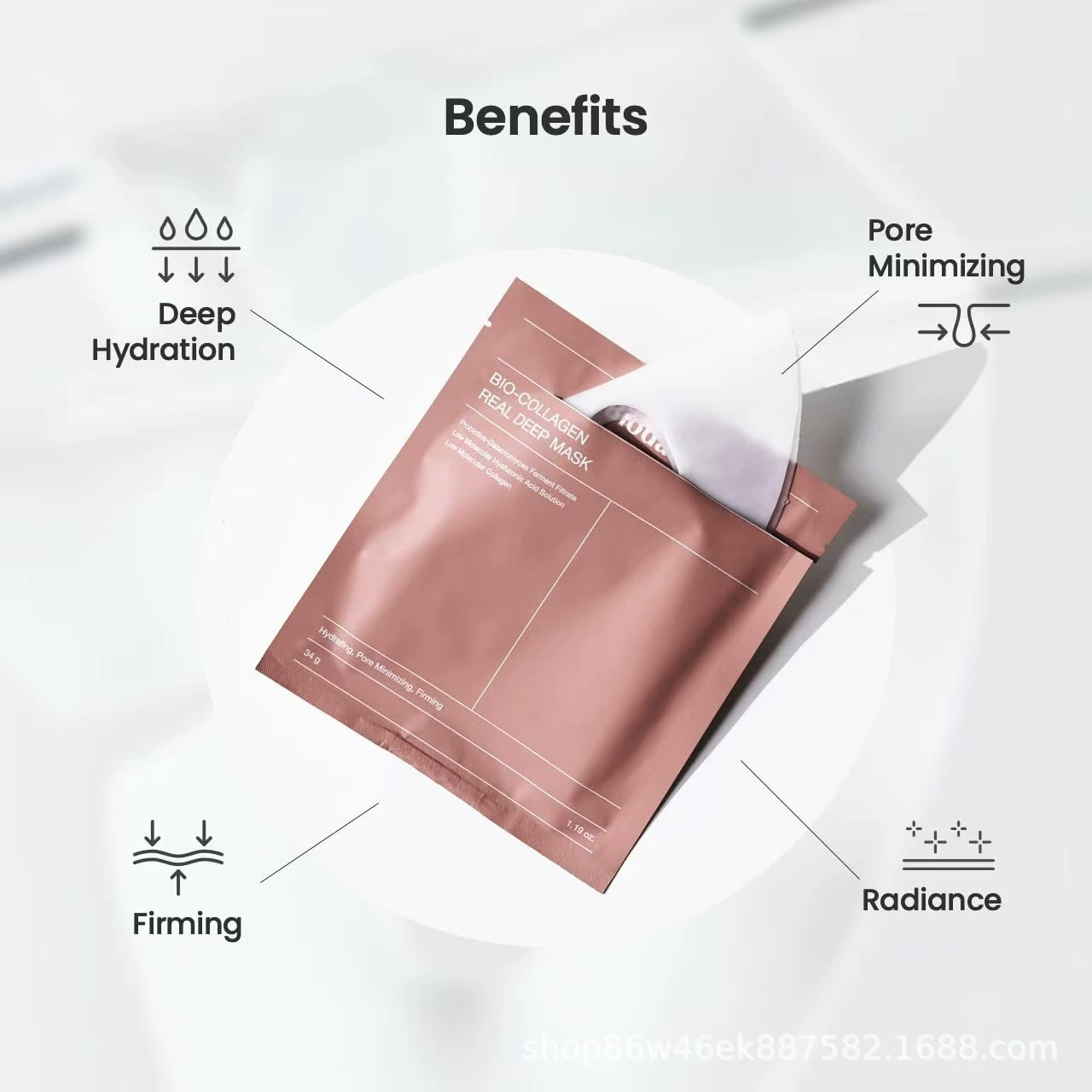 Moisturizing collagen, gel, face mask