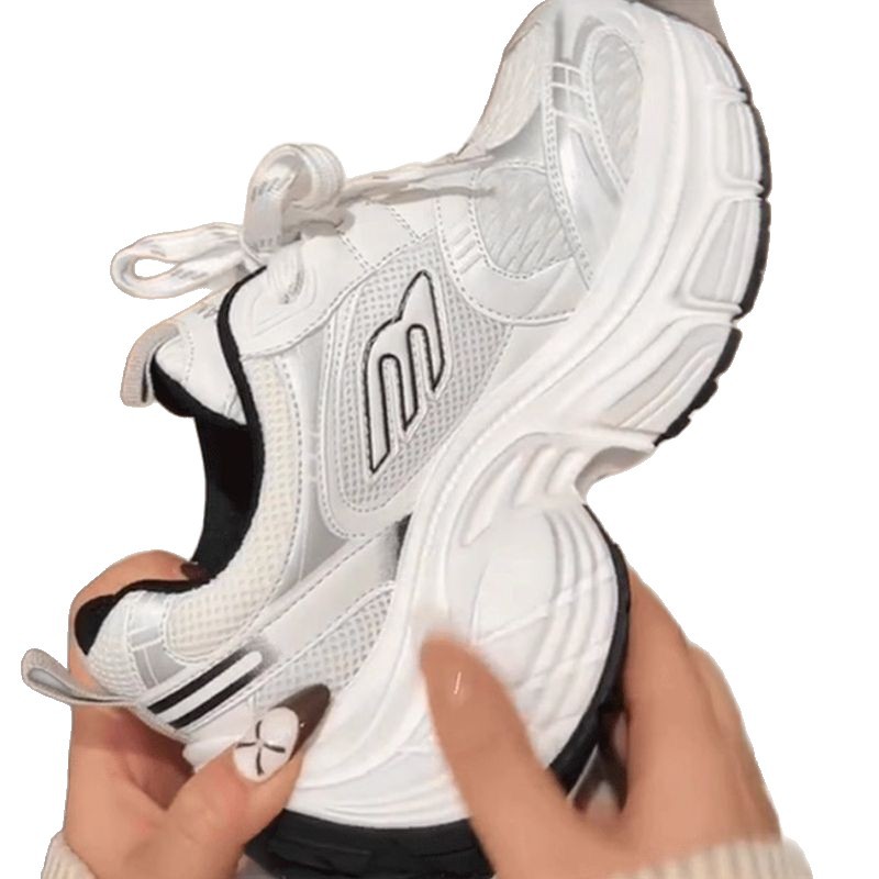 Zhao Lusi mismo estilo de zapatos de papá mujer 2025 nuevo estilo de suela gruesa pareja todo-fósforo aumento zapatos deportivos casuales ins