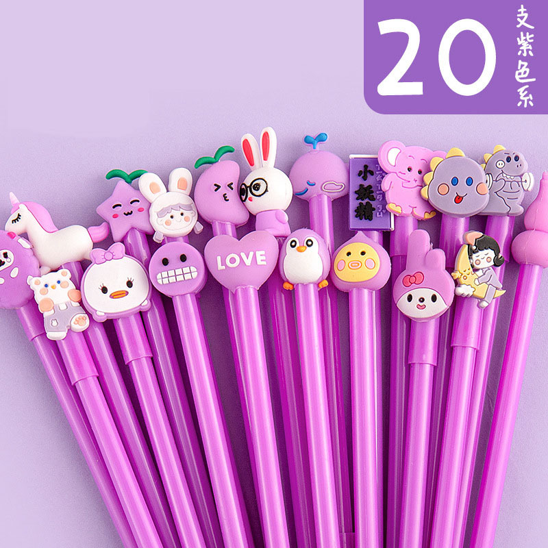 MOKA tarjeta mágica de dibujos animados pluma de gel de secado rápido Red pluma roja Linda hermosa super linda de alto aspecto papelería creativa al por mayor