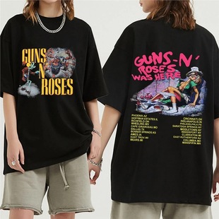 Vintage Gun N Rose Rock Band T-Shirt Here 1980 Tour T-Shirt