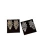 Super Flash Zircon Flower Tassel Earrings Women's Light Luxury High-end Sense Exquisite Elegant Personality Fashion All-match Earrings Earrings