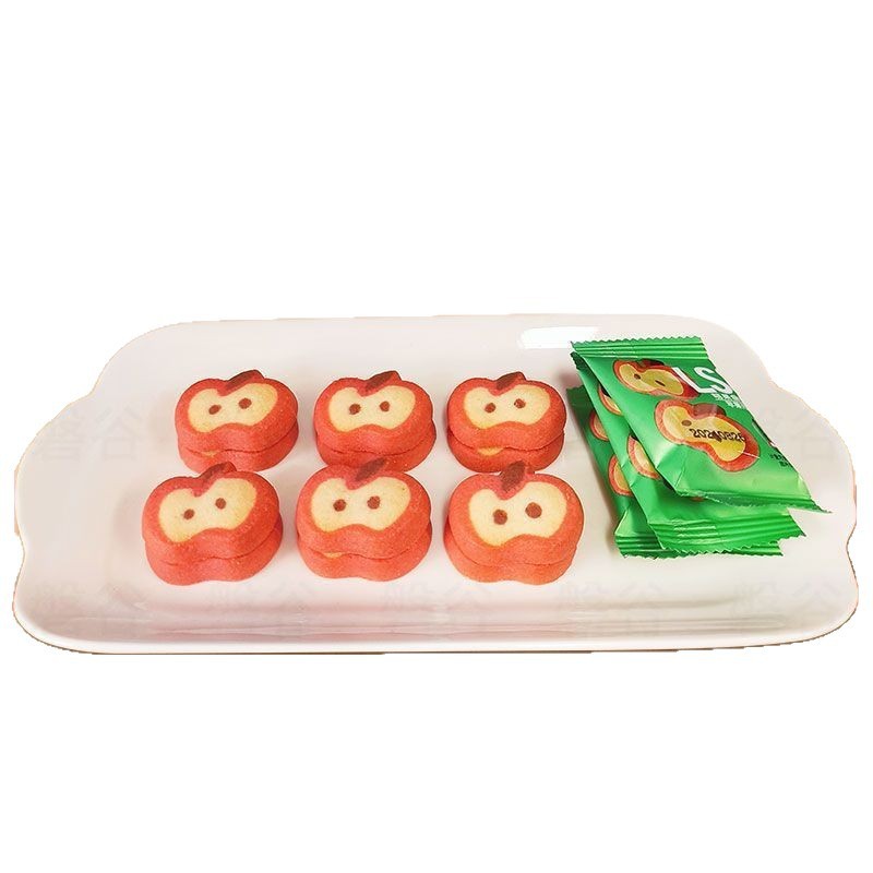 苹果形曲奇饼干单独小包装袋解馋小零食休闲食品小吃办公室爆款|undefined
