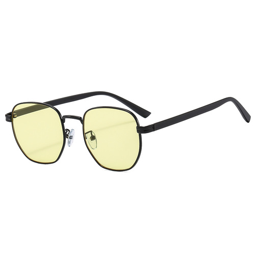 New Korean style metal frame multi-color sunglasses summer anti-UV sunglasses high-end cross-border trendy sunglasses
