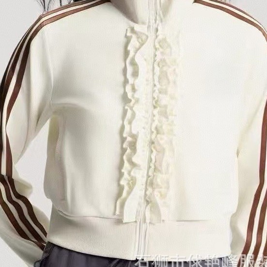 New women's fashion autumn sweatshirt casual jacket 2025 spring and autumn cardigan top with zipper and stand-up collar in Chanel style