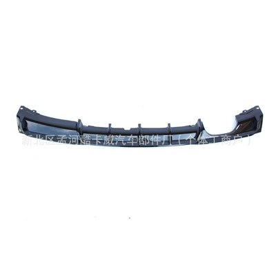 Spoiler Series F30 Rear Lip Modification - single-side-double-outlet-without-light-bright-black