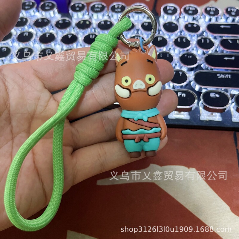 浪浪山小妖怪钥匙扣小猪妖蛤蟆精公仔挂件配饰玩偶手办卡通娃娃|undefined