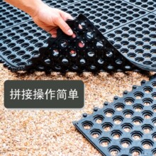 拼接地垫阳台泳池浴室健身房防滑排水橡胶镂空脚垫耐磨可自由组合