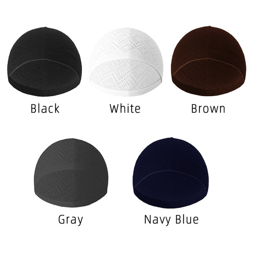 Lace-up breathable knit hat, false hair hat, yarn hat, cross-border Amazon versatile men's hat, ethnic hat