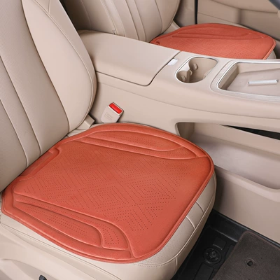 Breathable Seat Cover Cooling Pad | Seat cushion, seat cover - front-row-2-pieces-ideal-orange-rams-punched